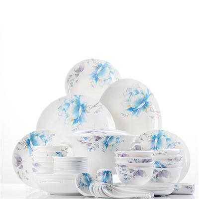 操穴操骚穴操骚穴操骚美人48头聆听花开骨瓷礼品餐具套装